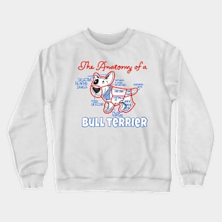 Anatomy of a bull terrier Crewneck Sweatshirt